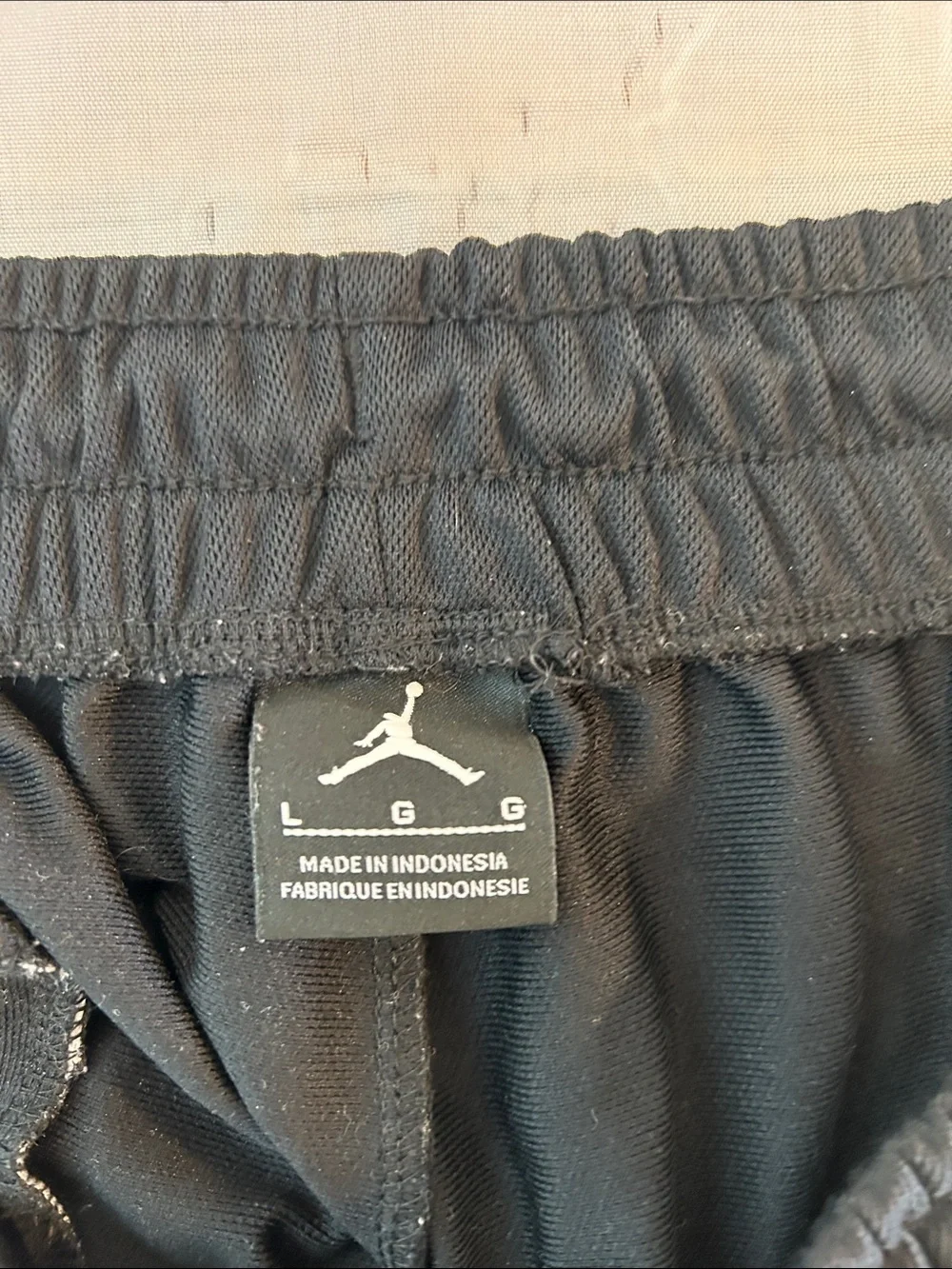 Jordan Black Track Pants with White Side Panels